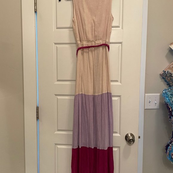 Flying Tomato color block maxi dress, SMALL   NWOT - Picture 2 of 6